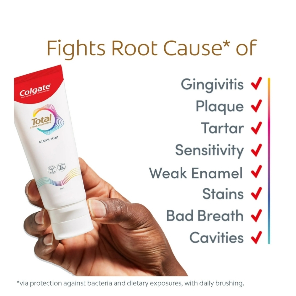 🔮3/$15 Colgate Total Active Prevention Toothpaste Clean Mint - Picture 9 of 11